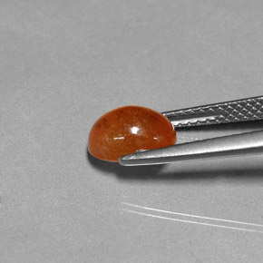 Granato spessartite naturale arancione da 2,37 ct, trasparente, trasparente/traslucido