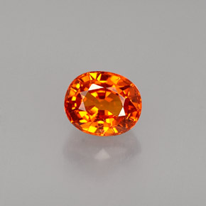 Granato spessartite naturale arancione da 1,21 ct, taglio ovale, VS