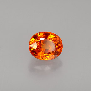 Granato spessartite naturale arancione da 1,21 ct, taglio ovale, VS