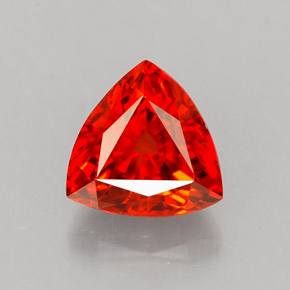 Granato spessartite Arancione rossastra naturale da 1.52 ct, Taglio trillion, VS