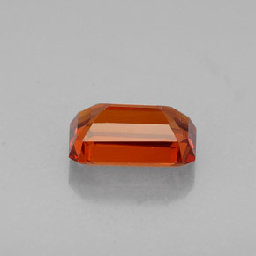 Granato spessartite naturale arancione da 1,15 ct, taglio smeraldo, VVS-VS