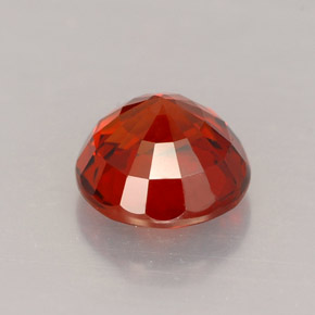 Granato spessartite Arancio rosso naturale da 1.60 ct, Taglio rotondo, VVS-VS