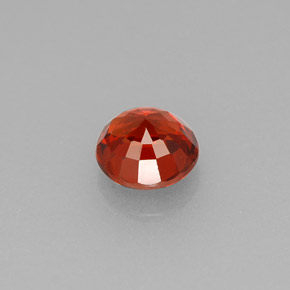 Granato spessartite naturale arancione da 0,80 ct, taglio rotondo, VVS