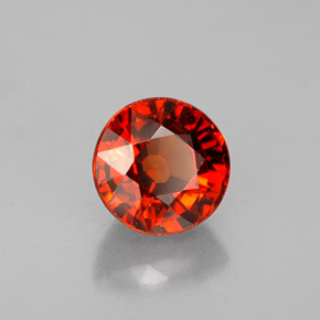 Granato spessartite naturale arancione da 0,96 ct, taglio rotondo, VVS-VS