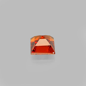 Granato spessartite naturale arancione da 0,53 ct, quadrato, VVS