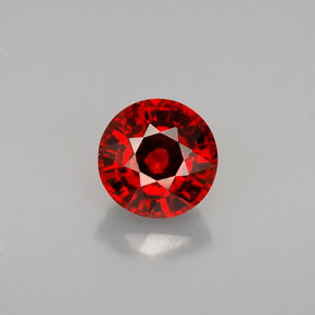 Granato spessartite naturale arancione da 1,55 ct, taglio rotondo, VVS-VS