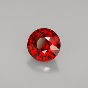 Granato spessartite naturale arancione da 1,55 ct, taglio rotondo, VVS-VS
