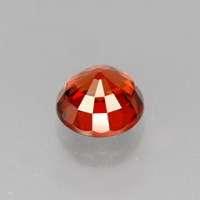 Granato spessartite naturale arancione da 1,43 ct, taglio rotondo, VVS