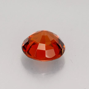 Granato spessartite arancione rossastro naturale da 1,37 ct, taglio rotondo, VVS