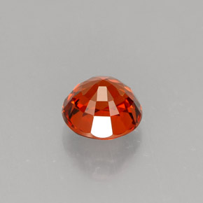 Granato spessartite Arancione naturale da 1.12 ct, Taglio rotondo, VS