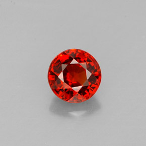 Granato spessartite naturale arancione da 0,88 ct, taglio rotondo, VVS