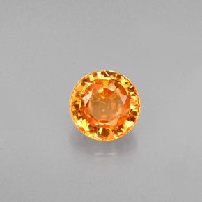 Granato spessartite naturale arancione da 0,84 ct, taglio rotondo, VS