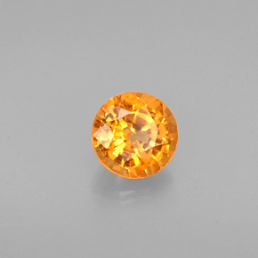 Granato spessartite naturale arancione da 0,63 ct, taglio rotondo, VS-SI