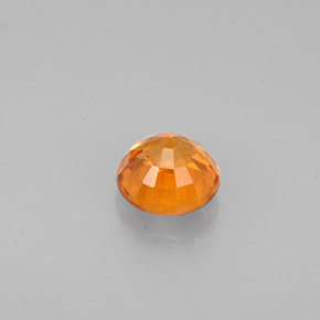 Granato spessartite naturale arancione da 0,63 ct, taglio rotondo, VVS