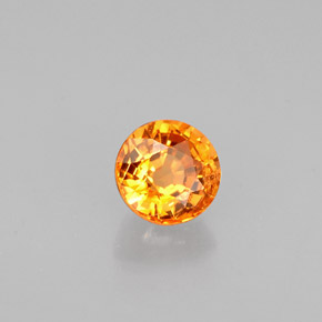 Granato spessartite naturale arancione da 0,68 ct, taglio rotondo, VS