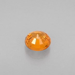 Granato spessartite mandarino naturale da 0,70 ct, taglio rotondo, VVS
