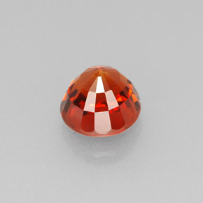 Granato spessartite naturale arancione da 1,30 ct, taglio rotondo, VVS-VS
