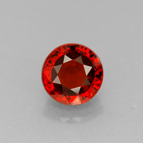 Granato spessartite naturale arancione da 0,95 ct, taglio rotondo, VS