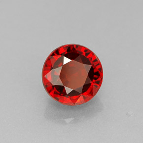 Granato spessartite naturale arancione da 0,95 ct, taglio rotondo, VS