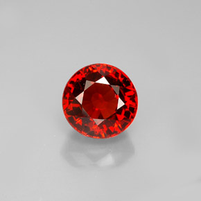 Granato spessartite naturale arancione da 1,69 ct, taglio rotondo, VVS-VS
