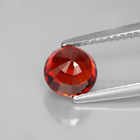 Granato spessartite naturale arancione da 1,69 ct, taglio rotondo, VVS-VS