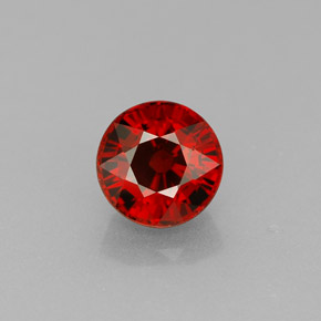 Granato spessartite naturale arancione da 1,20 ct, taglio rotondo, VVS-VS