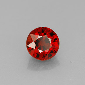 Granato spessartite naturale arancione da 1,20 ct, taglio rotondo, VVS-VS