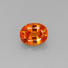 Granato spessartite naturale arancione da 0,94 ct, taglio ovale, VS-SI
