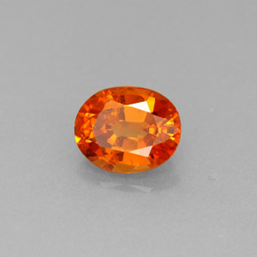 Granato spessartite naturale arancione da 0,94 ct, taglio ovale, VS-SI