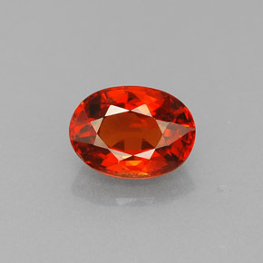 Granato spessartite Mandarino naturale da 1.30 ct, Taglio ovale, VVS-VS
