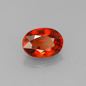 Granato spessartite Mandarino naturale da 1.30 ct, Taglio ovale, VVS-VS