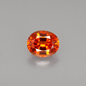Granato spessartite Mandarino naturale da 1.04 ct, Taglio ovale, VVS