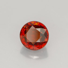 Granato spessartite naturale arancione da 1,47 ct, taglio rotondo, VVS-VS
