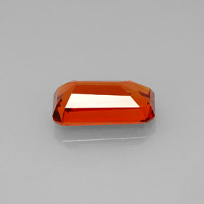 Granato spessartite naturale arancione da 2,38 ct, taglio smeraldo, VS