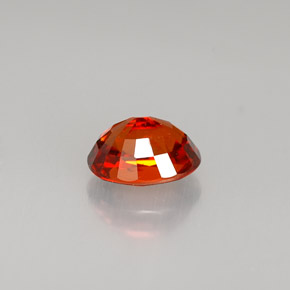 Granato spessartite Arancio rosso naturale da 1.29 ct, Taglio ovale, VVS-VS