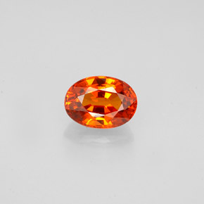 Granato spessartite naturale arancione da 0,98 ct, taglio ovale, VVS-VS