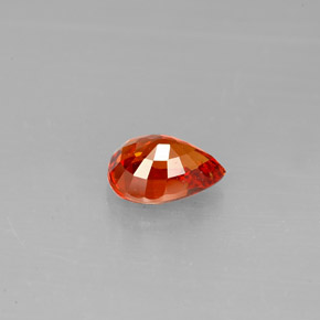 Granato spessartite naturale arancione da 1,39 ct, taglio a pera, VS-SI