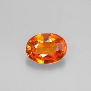 Granato spessartite Mandarino naturale da 1.09 ct, Taglio ovale, VS