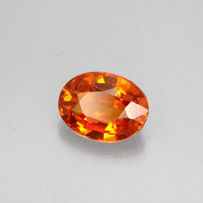 Granato spessartite Mandarino naturale da 1.09 ct, Taglio ovale, VS