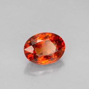 Granato spessartite Mandarino naturale da 1.24 ct, Taglio ovale, VS-SI
