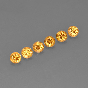 Gemme di Granato spessartite Arancione naturale da  ct, Taglio rotondo, VVS-VS