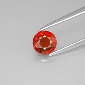 Granato spessartite naturale arancione da 1,21 ct, taglio rotondo, VVS-VS