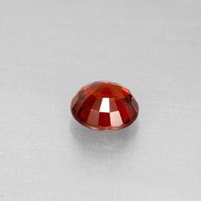Granato spessartite naturale rosso da 1,38 ct, taglio rotondo, VS