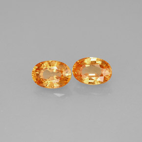 Granato spessartite naturale arancione da  ct, taglio ovale, VS