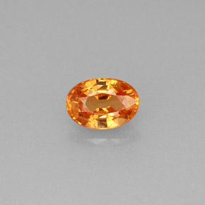Granato spessartite naturale arancione da 0,71 ct, taglio ovale, VS