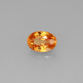 Granato spessartite naturale arancione da 0,71 ct, taglio ovale, VS