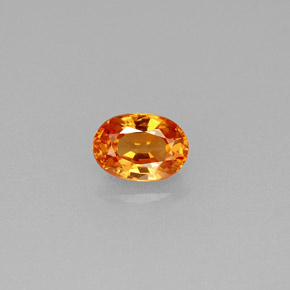 Granato spessartite naturale arancione da 0,61 ct, taglio ovale, VS