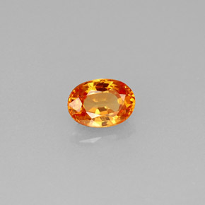 Granato spessartite naturale arancione da 0,61 ct, taglio ovale, VS