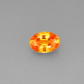 Granato spessartite Mandarino naturale da 0.63 ct, Taglio ovale, VS