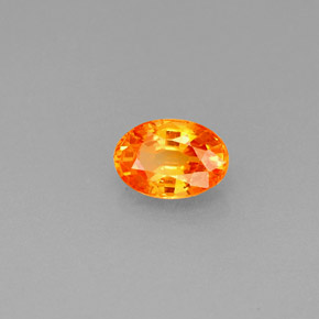 Granato spessartite Mandarino naturale da 0.63 ct, Taglio ovale, VS